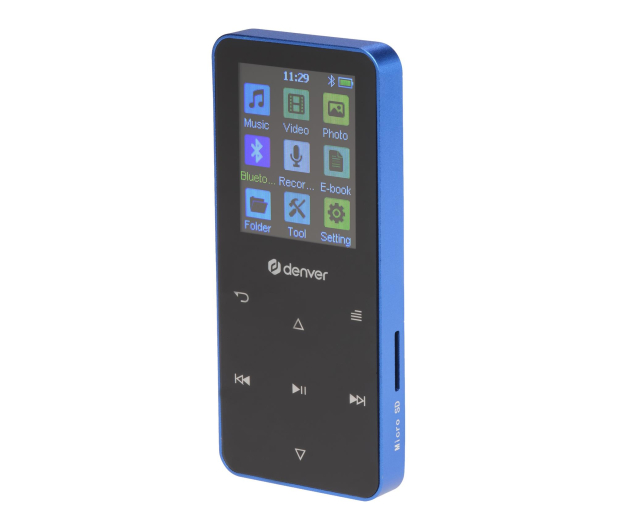 Denver Odtwarzacz MP4 Denver MP-1830BU BT 1,8" 4GB niebieski - 1535057 - zdjęcie 5